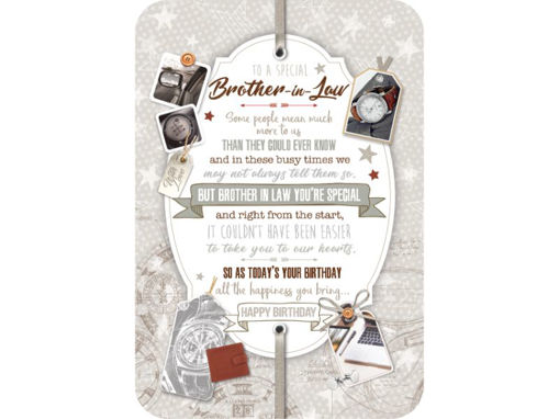 Picture of BROTHER IN LAW BIRTHDAY CARD
